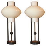 Vintage Pair Mid Century Lamps