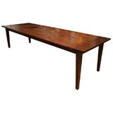 Vintage 10' Dutch Colonial Indoor or Outdoor Teak Dining Table