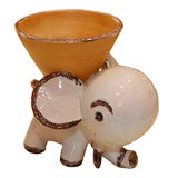 Antique Walter Bosse  signed ceramic/ pottery elephant bowl/vase