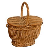 19TH C. RARE NEW ENGLAND SHAKER BASKET