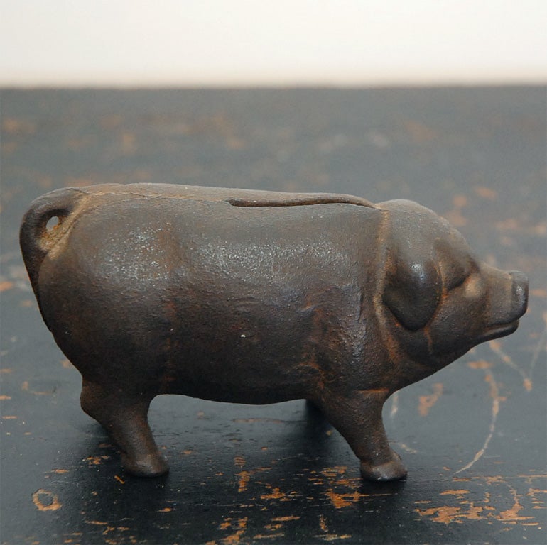 antique piggy banks cast iron