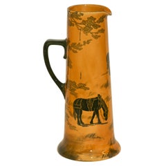 Used Doulton Cider Pitcher, Draft Horse Decoration Arts and Crafts