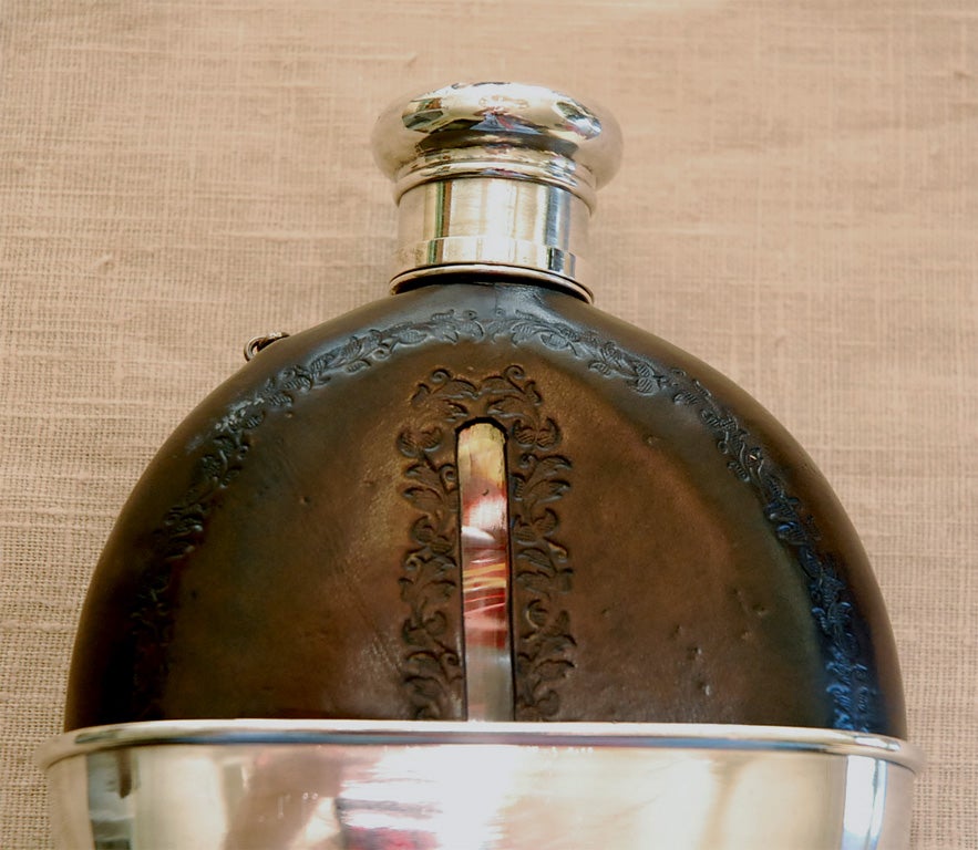 American Tiffany flask For Sale