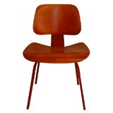 Early Red Charles Eames "DCW" Chair