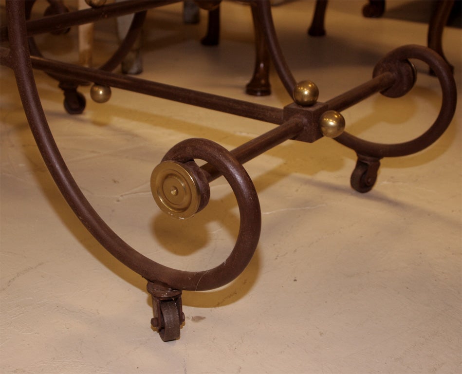19th Century French Iron Pastry Table In Good Condition For Sale In Bedford, NY