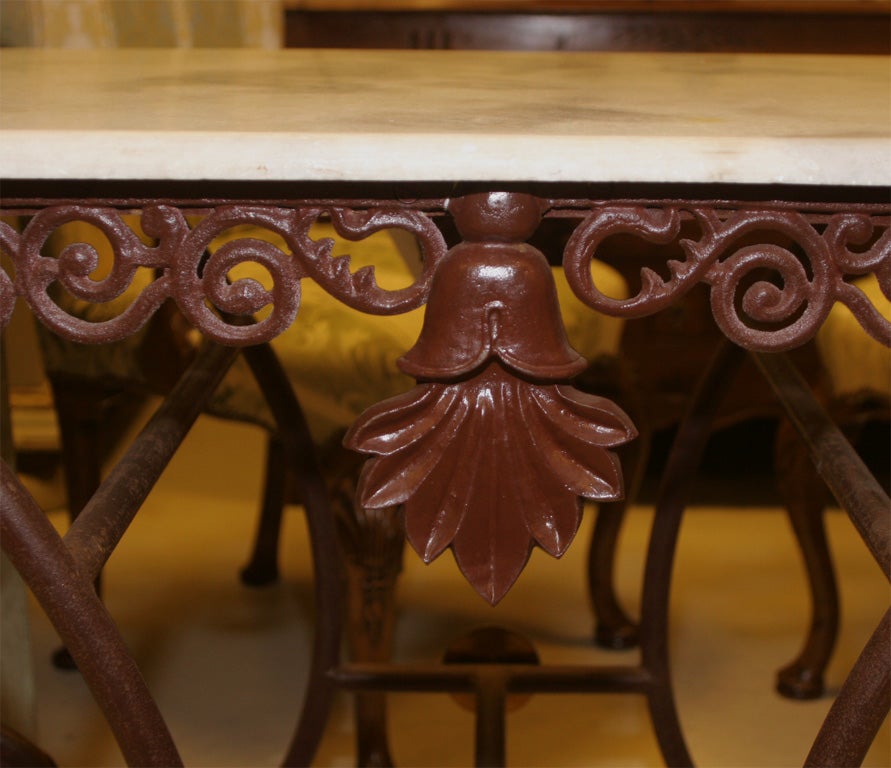 19th Century French Iron Pastry Table For Sale 1