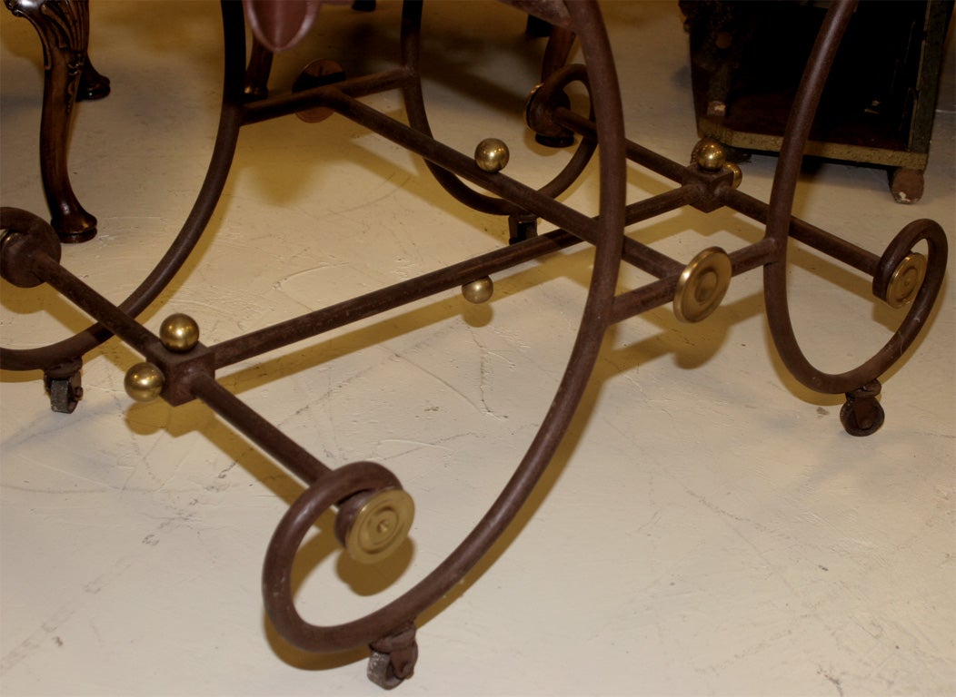 19th Century French Iron Pastry Table For Sale 3