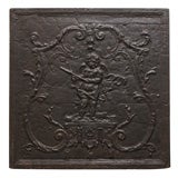 18TH C FRENCH "CUPID" FIREBACK