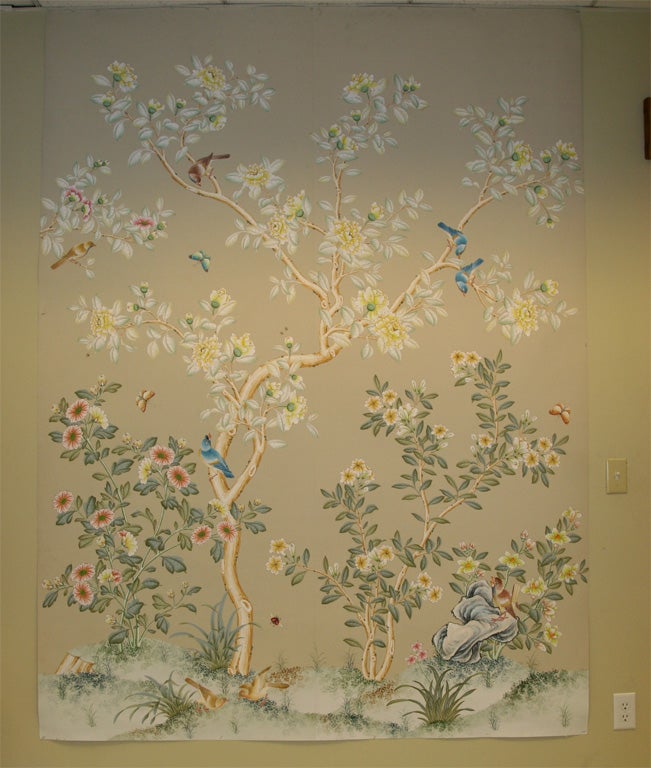 WE HAVE A LIMITED SUPPLY OF EXISTING GRACIEWALL COVERING-OVER 100 DESIGNS IN VARIOUS QUANITIES- MANY ENOUGH TO DO A LARGE ROOM, OF FRAMEABLE ART. ALL AT DISCOUNT PRICES. $950.FOR 2 PANELS    SY16