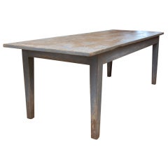 Large and Long Sycamore Painted Farm Dining Table