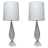 Pair Vintage Murano Lamps