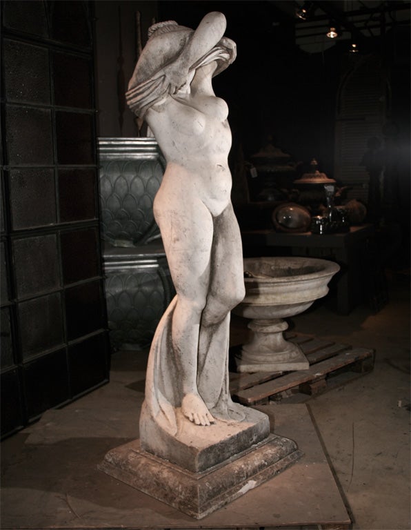 Italian carved stone statue