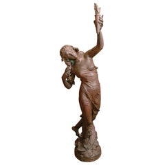 French cast iron statue "Aurore"