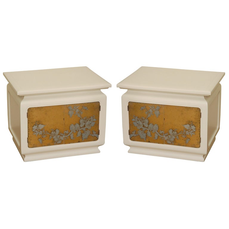 Pr. Chinese Moderne Side Tables in the manner of P 
K LaVerne