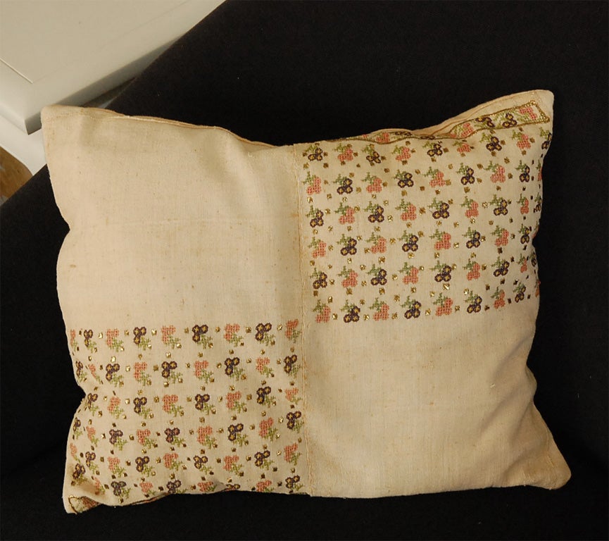 Group of Unusual Ethnic Textile Pillows with natural kapok fill 2