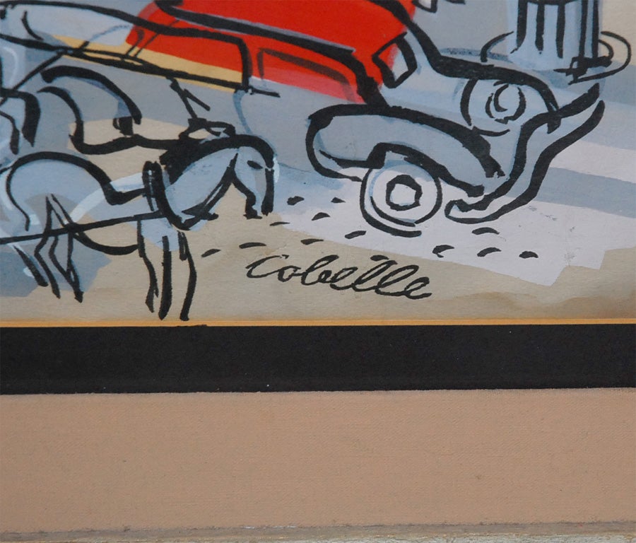 C. 1950  Framed Cobelle Print 3