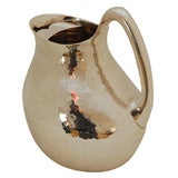 Vintage Hand Chased Sterling Silver Pitcher by Tane