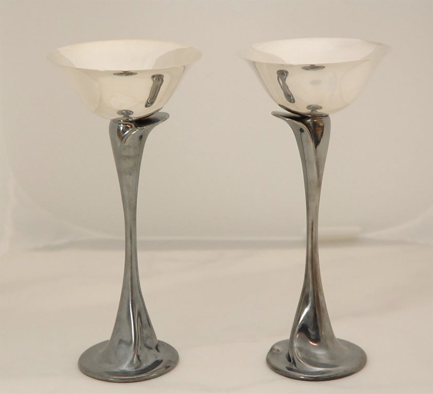 Pair of Sterling Silver Toasting Goblets by Elsa Peretti