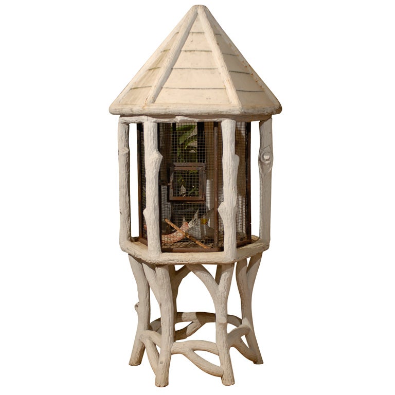 Large Antique Bird Cage