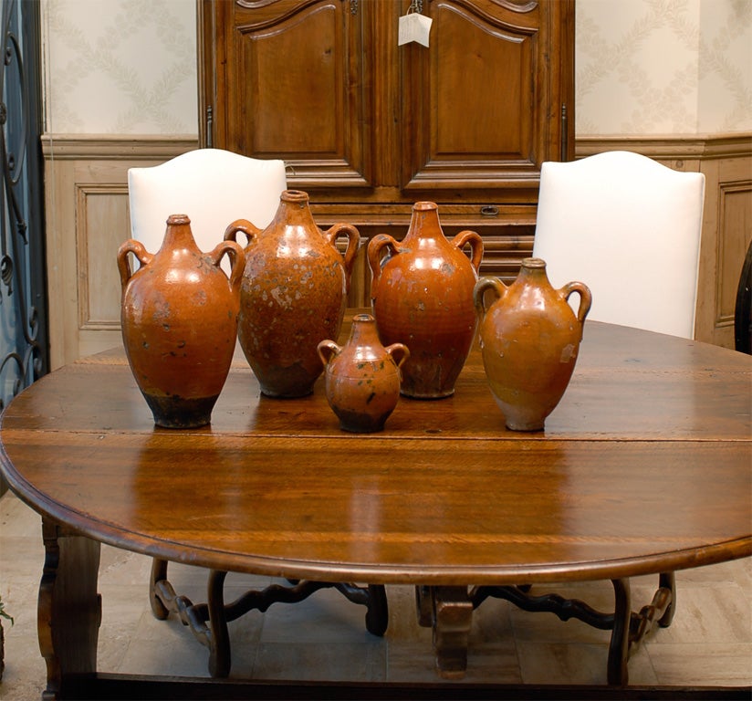Collection of 18th Century Spanish Terra Cotta Jugs