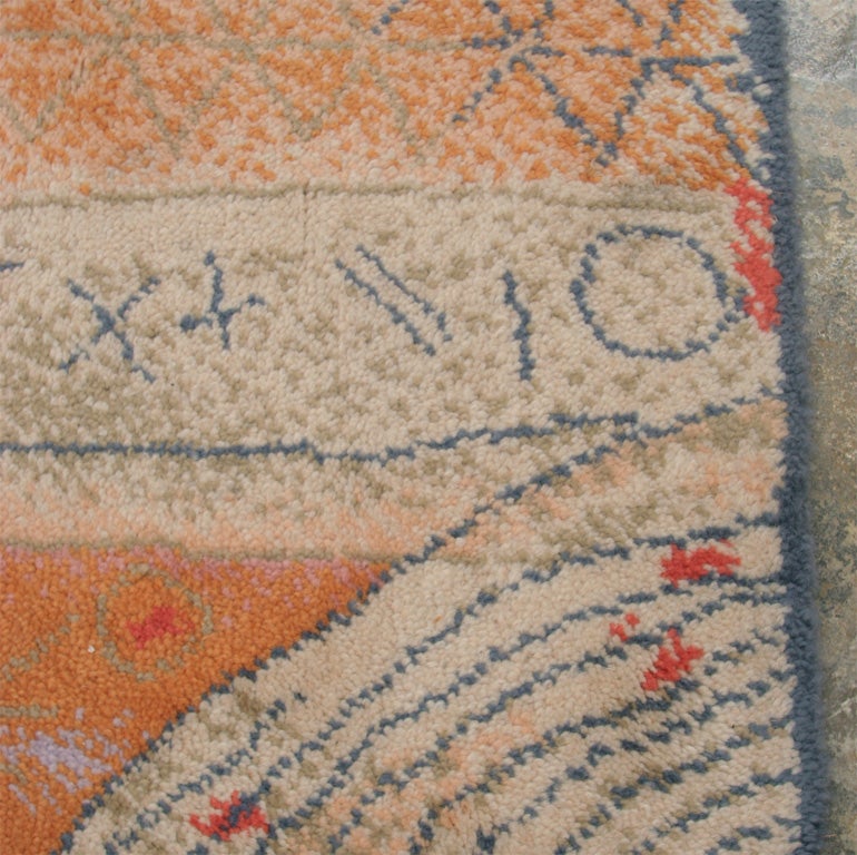 Danish Wool Rug Designed by Paul Klee 1