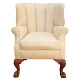Channeled Back Wing Chair