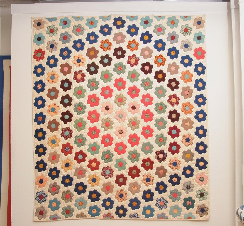 Antique pieced quilt.  
