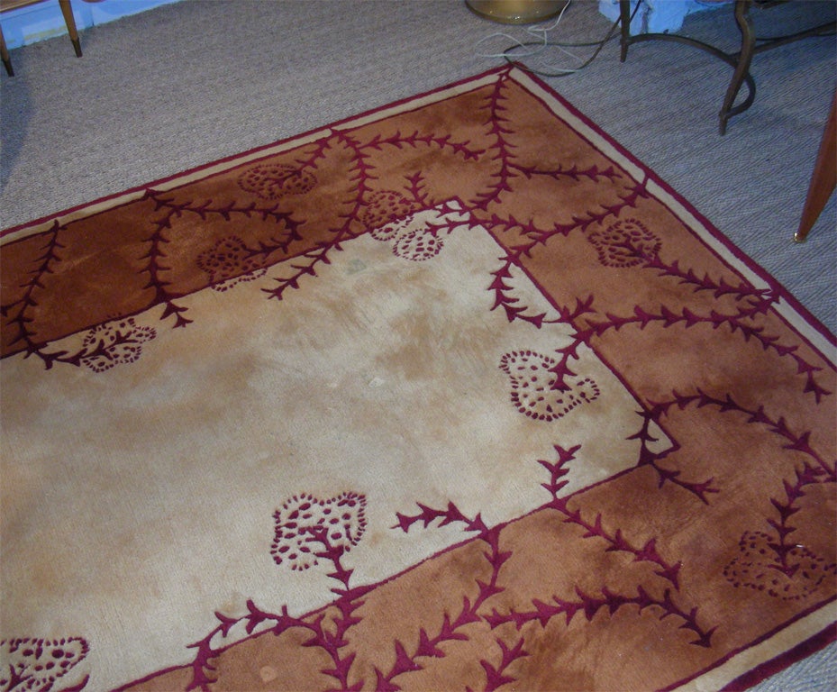 1980s carpet by Garouste et Bonetti, with floral patterns, model 