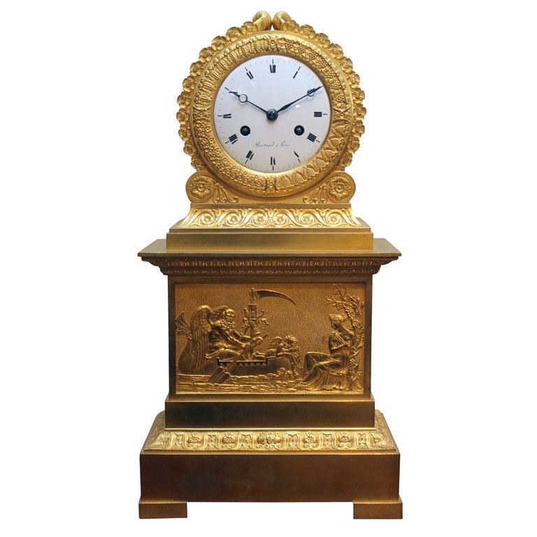 Bronze clock For Sale