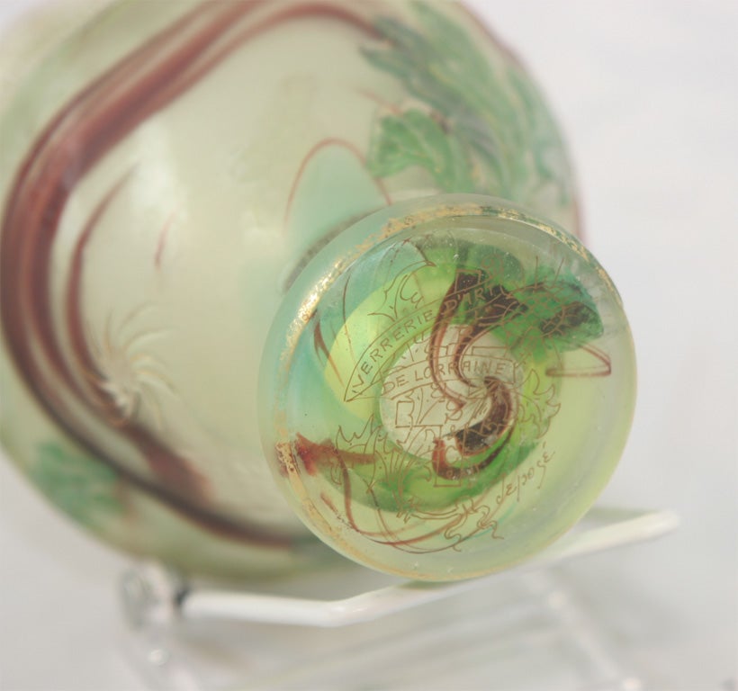 Burgun and Schverer Cameo Glass Vase 2