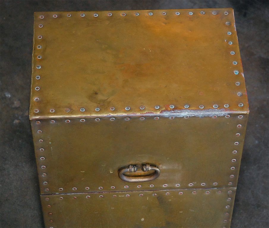 Late 20th Century Brass Chest