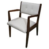 Set of 8  Jens Risom solid walnut dining chairs