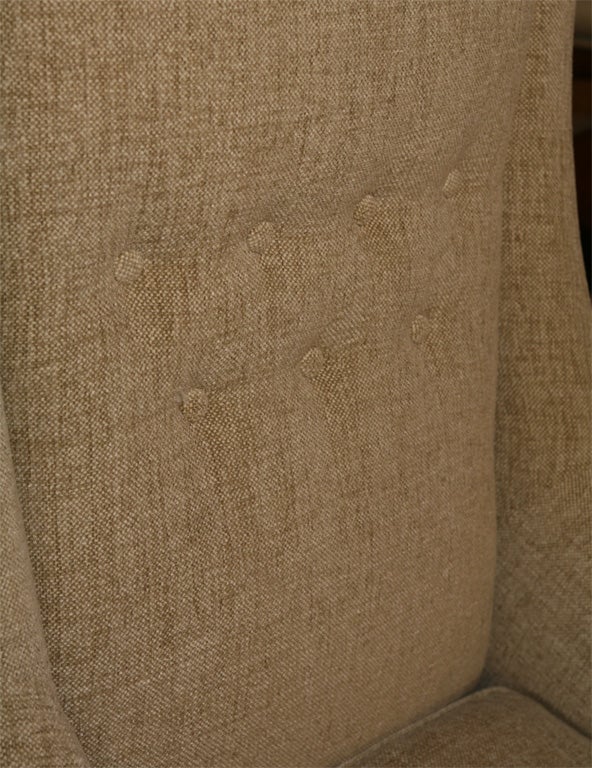 Wood Upholstered arm chair