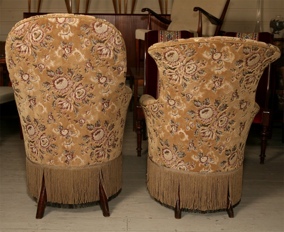 Danish Pair of late Victorian Boudoir Chairs