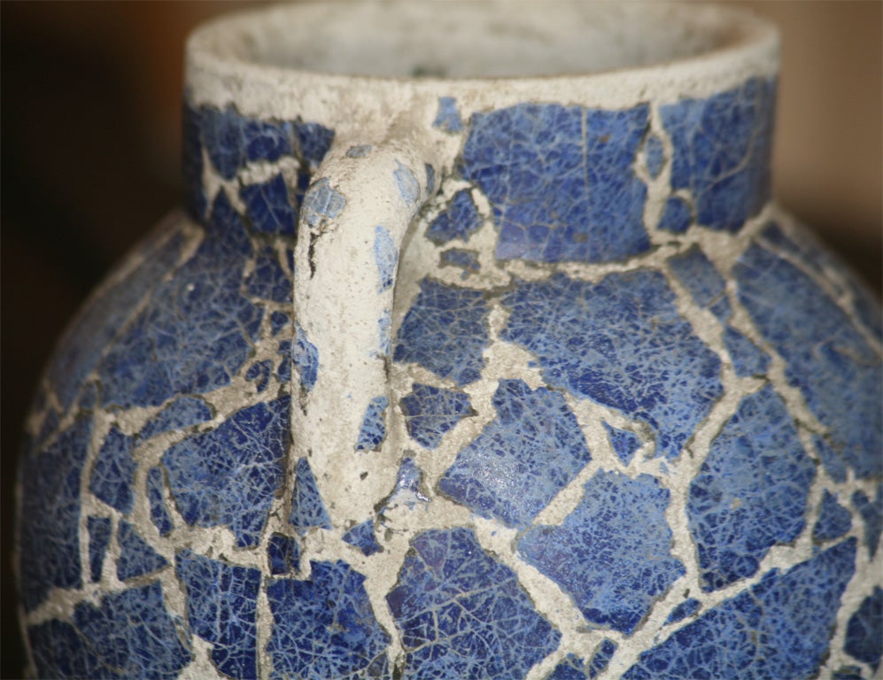 Blue Crackle Vase by Bouck White 1
