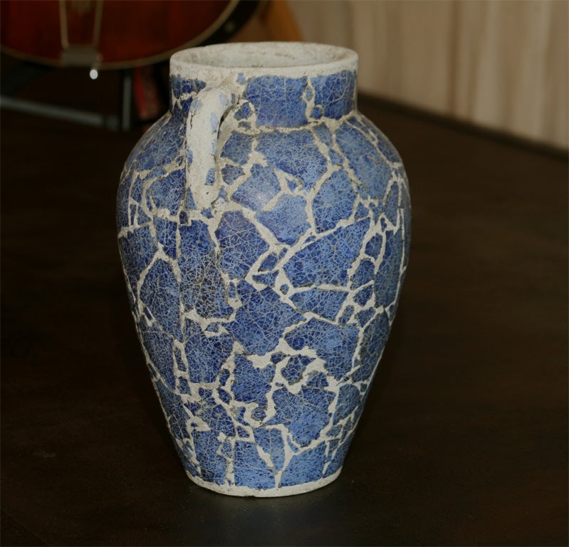 Blue Crackle Vase by Bouck White 2