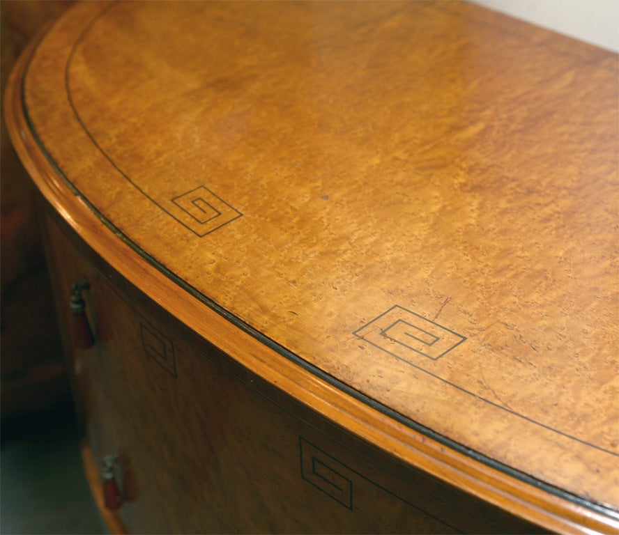 Mid-20th Century Art Deco Demilune chest