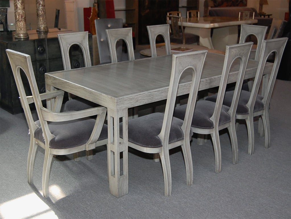 ARCHITECTURAL DINING SET BY JAMES MONT