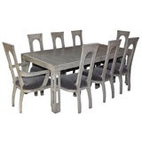 ARCHITECTURAL DINING SET BY JAMES MONT