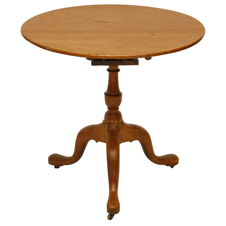 Mahogany Tilt Top Table For Sale at 1stdibs