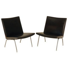 Pair of Hans Wegner AP 40 Lounge Chairs