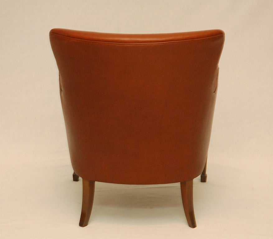 Frits Henningsen Arm Chair In Excellent Condition For Sale In Los Angeles, CA