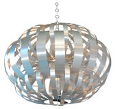 Rare Folded Aluminum Chandelier by Max Sauze