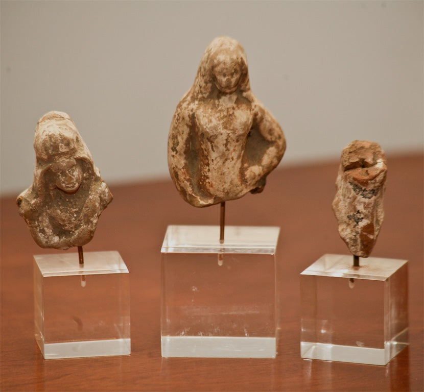 Ancient Classical Pottery Busts