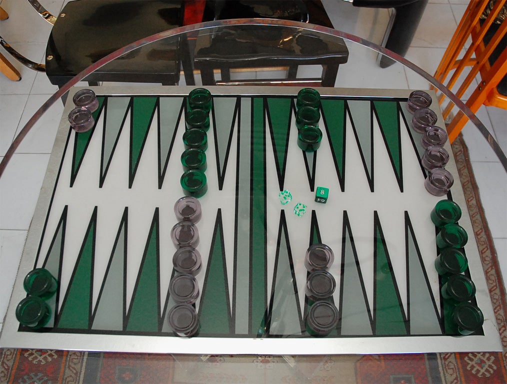 American Charles Hollis Jones Backgammon Set For Sale