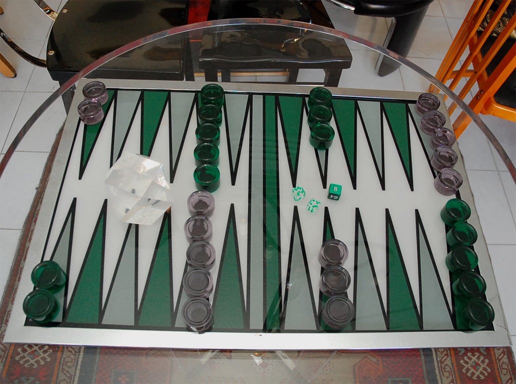 Late 20th Century Charles Hollis Jones Backgammon Set For Sale