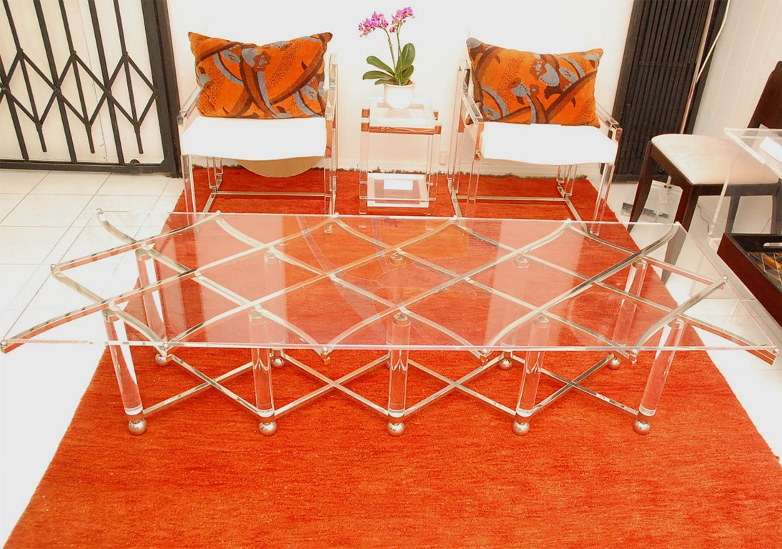 Charles Hollis Jones Lattice Post Table
