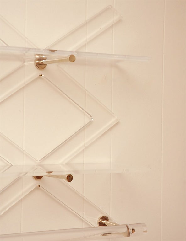 20th Century Charles Hollis Jones Towel Rack & Shelves
