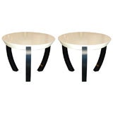 PAIR OF SIDE TABLES