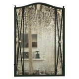 Beautifully Distressed Mirror in Iron Frame